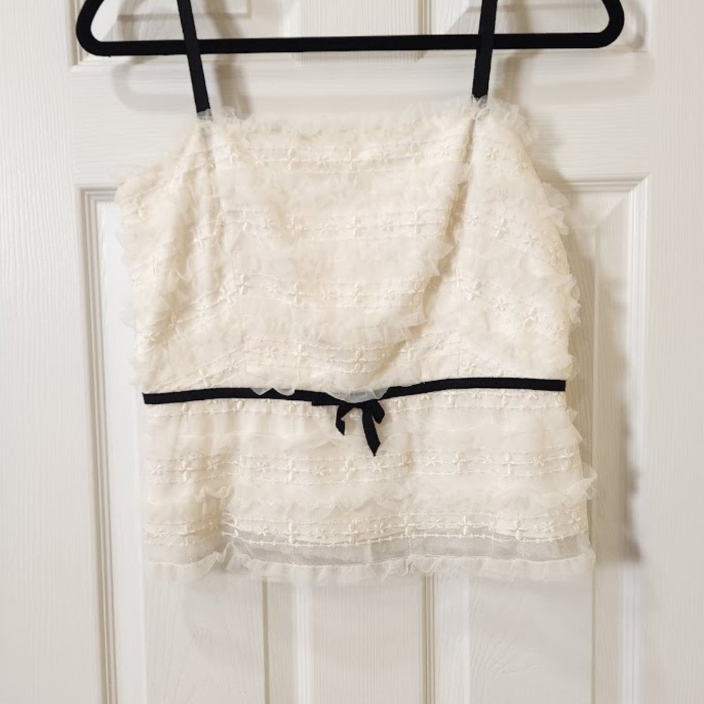 Milly of New York corset style top with spaghetti straps